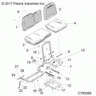RANGER 1000XP PS NSTR RC Body, seat asm. and slider - r20rrw99a9  /  aa  / ...