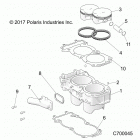 R19RSU99AS RANGER 1000XP PS CREW NSTR Engine, cylinder and piston - r19rsu99as (c700045)