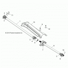 Z18VEL92BK/BR RZR XP TURBO S Drive train, front prop shaft - z18vel92bk  /  br ...