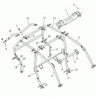 RZR TURBO 4 Chassis, cab frame - z20n4e92al  /  ar  /  bl  /  ...