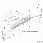 Z19VHA57B2/E57BM RZR 570 Steering, gearbox asm. - z19vha57b2  /  e57bm (c70...