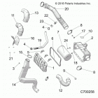 RANGER 1000XP CREW PS MUD Engine, air intake system - r20rsm99al (c700258)