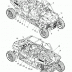 RZR XP 4 Body, decals - z20n4e99ac  /  al  /  an  /  bc  / ...