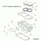 R19RRU99A9/AD/AJ/AP/B9/BD/BJ/BP RANGER 1000XP PS NSTR Engine, cylinder and piston - r19rru99a9  /  ad  /...