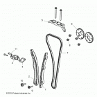 POLARIS GENERAL 1000 PREM (G20GAP99AM) Engine, cam chain and tensioner - g20gap99am (7004...