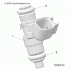 RANGER 570 CREW Engine, fuel injector - r21m4a57b1  /  b9  /  ebx ...