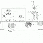Z19VHA57B2/E57BM RZR 570 Engine, cylinder head, cams and valves - z19vha57b...