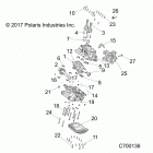 POLARIS GENERAL 1000 PREM (G20GAP99AM) Engine, crankcase and crankshaft - g20gap99am (c70...