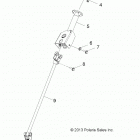 RZR 170 Steering, post - z20yav17b2  /  b4  /  n2  /  n4  ...