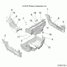 Z19VHA57B2/E57BM RZR 570 Body, floor and rocker panels - z19vha57b2  /  e57...
