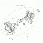 R18RDA57A1/B1 RANGER CREW 570 FS Engine, crankcase - r18rda57a1  /  b1 (49rgrcrankc...