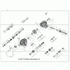 RZR TURBO 4 Drive train, main gearcase internals - z20n4e92al ...