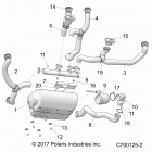 RANGER 1000XP PS NSTR RC Body, hvac ducting - r20rrw99a9  /  aa  /  af  /  ...