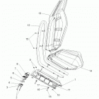 Z19VHA57B2/E57BM RZR 570 Body, seat asm. - z19vha57b2  /  e57bm (49rgrseat1...