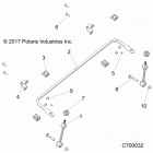 R19RSU99AS RANGER 1000XP PS CREW NSTR Suspension, front stabilizer bar- r19rsu99as (c700...