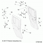 R19RSU99AS RANGER 1000XP PS CREW NSTR Body, door, rear, full, mounting - r19rsu99as (c70...