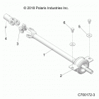 R19RHE99AD/BD/LD/K99AK/BK POLARIS GENERAL 1000 4P PS RC Drive train, mid prop shaft - r19rhe99ad  /  bd  /...