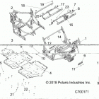 R19RHE99AD/BD/LD/K99AK/BK POLARIS GENERAL 1000 4P PS RC Chassis, main frame and skid plates - r19rhe99ad  ...