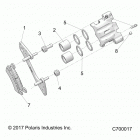 R19RSU99AS RANGER 1000XP PS CREW NSTR Brakes, front caliper - r19rsu99as (c700017)
