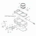 RZR TURBO 4 Engine, cylinder and piston - z20n4e92al  /  ar  /...