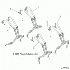 RZR XP 4 TURBO S Body, seat belt mounting - z20p4l92ag  /  ap  /  b...
