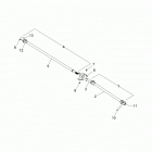 RANGER 570 CREW Drive train, front prop shaft - r21m4a57b1  /  b9 ...