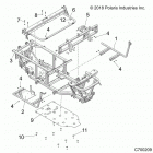RANGER 570 Chassis, frame and front bumper - r21maa57b1  /  b...