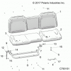 RANGER 1000XP PS CREW NSTR Body, seat asm. rear - r20rsu99aa  /  ax  /  a9  /...