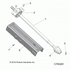 RANGER 1000XP PS MUD Drive train, front prop shaft - r20rrm99al (c70029...