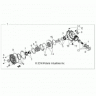RZR XP1000 Drive train, front gearcase - z20nam99al  /  r99az...