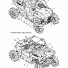 RZR XP1000 Body, decals - z20nae99ac  /  al  /  an  /  bc  / ...