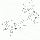 RZR TURBO 4 Suspension, stabilizer bar, rear - z20n4e92al  /  ...