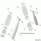 Z19VHA57B2/E57BM RZR 570 Suspension, rear shock mounting - z19vha57b2  /  e...