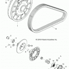 RZR XP 4 Drive train, secondary clutch - z20n4e99ac  /  al ...