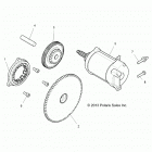 POLARIS GENERAL 1000 PREM (G20GAP99AM) Engine, starter - g20gap99am (49rgrstarter14rzr100...