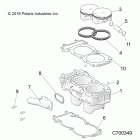 RANGER 1000 CREW NSTR FACTORY CHOICE 49S & 50S (R20RSU99/A/B) Engine, cylinder and piston - r20rsu99  /  a  /  b...