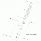RZR 170 Suspension, shock, front - z20yav17b2  /  b4  /  n...