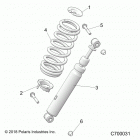 RANGER 1000XP PS NSTR RC Suspension, front shock mounting - r20rrw99a9  /  ...