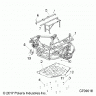 R19RRU99A9/AD/AJ/AP/B9/BD/BJ/BP RANGER 1000XP PS NSTR Chassis, main frame and skid plates - r19rru99a9  ...
