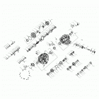 R19RRU99A9/AD/AJ/AP/B9/BD/BJ/BP RANGER 1000XP PS NSTR Drive train, main gearcase internals - r19rru99a9 ...
