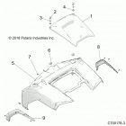 Z19VHA57B2/E57BM RZR 570 Body, hood and front body work - z19vha57b2  /  e5...
