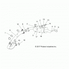 RANGER 570 CREW Engine, exhaust system - r21m4a57b1  /  b9  /  ebx...