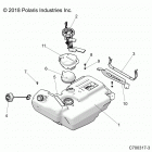 RZR XP TURBO 3PC Body, fuel tank - z20nae92kl (c700317-3)