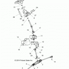 RZR TURBO 4 Steering, steering asm. - z20n4e92al  /  ar  /  bl...