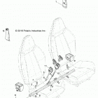 Z19VHA57B2/E57BM RZR 570 Body, seat mounting and belts - z19vha57b2  /  e57...