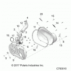 RANGER 570 CREW FULL SIZE Drive train, clutch cover and ducting - r21cda57a1...