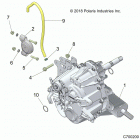 RANGER 570 CREW Drive train, main gearcase mounting - r21m4a57b1  ...