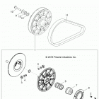 Z19VHA57B2/E57BM RZR 570 Drive train, secondary clutch - z19vha57b2 (701258...