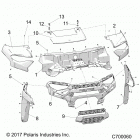 R19RSU99AS RANGER 1000XP PS CREW NSTR Body, hood and front facia - r19rsu99as (c700060)