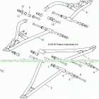 POLARIS GENERAL 1000 PREM (G20GAP99AM) Suspension, front control arms - g20gap99am (70152...